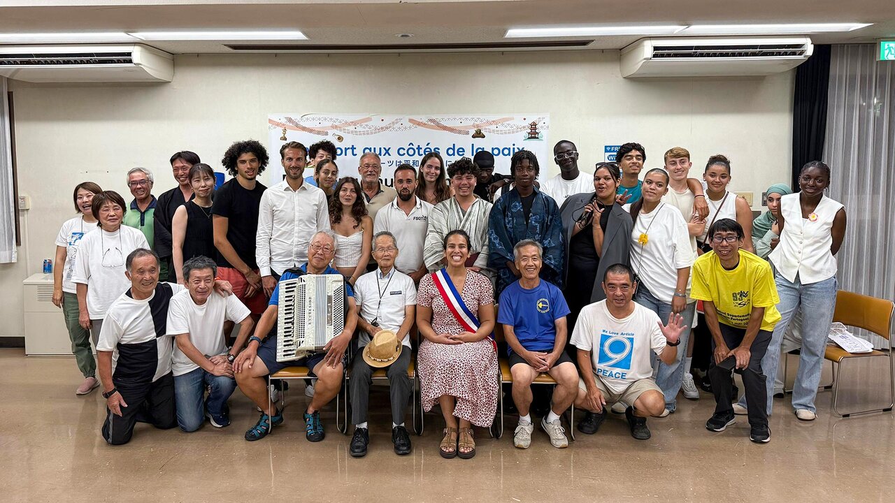 Rencontre avec les bénévoles de la fédération locale NJSF à Tokyo.