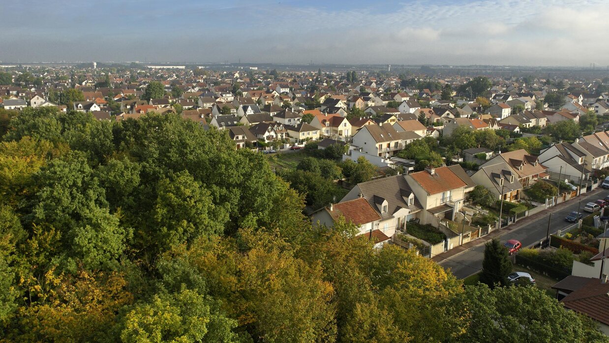Vue d'ensemble des lotissements de Tremblay-en-France de nos jours