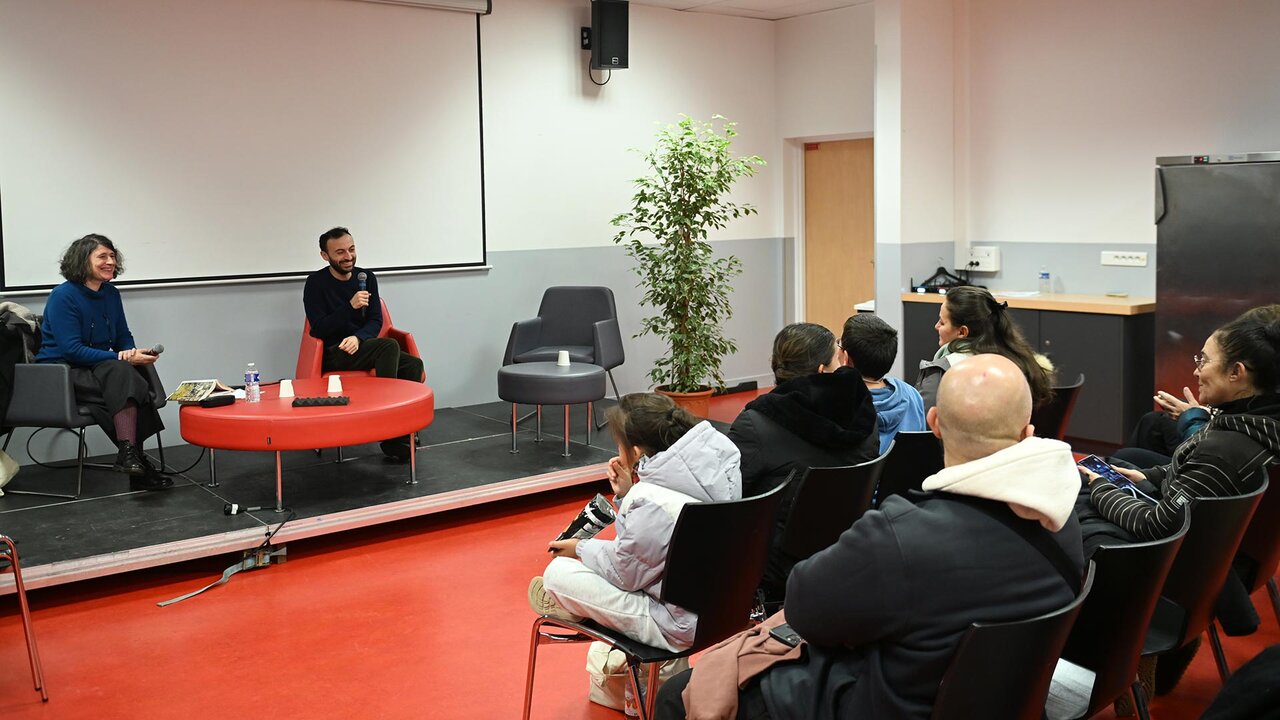 Soufiane Khaloua au micro 