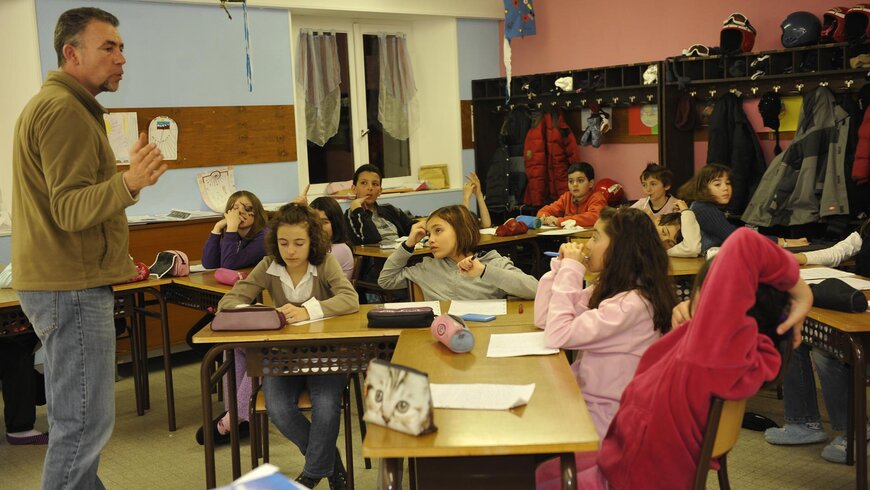 Salle de classe au Fontenil
