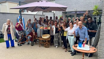Toujours une bonne ambiance au camping du soleil de l'espace Barbusse le 22 août