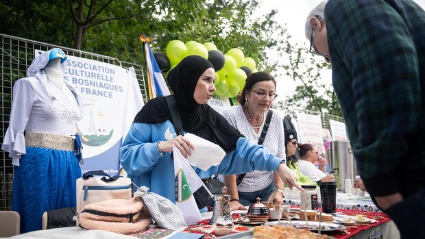 Le stand de l'association culturelles des bosniaques