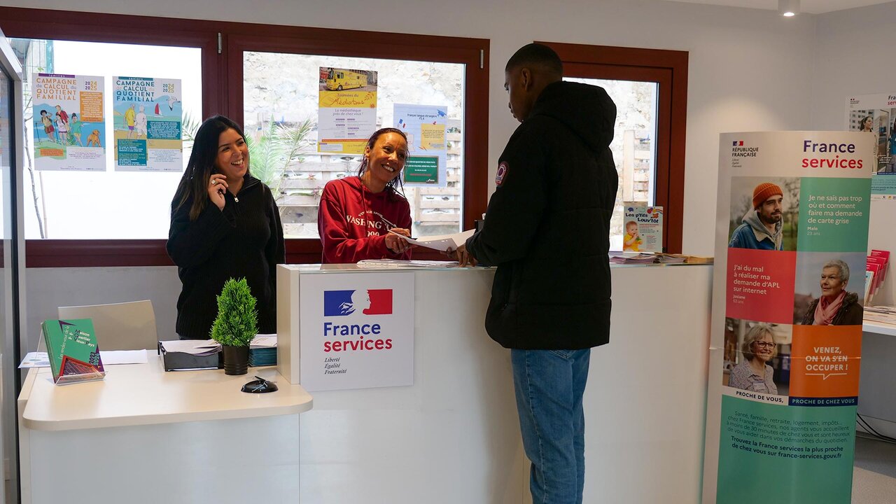 L'espace France services à la maison de quartier et des association du Vieux-Pays.