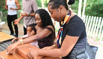 Atelier avec la plasticienne haïtienne