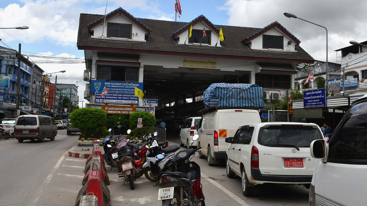 L'un des principaux postes de Frontière avec la Thailande.