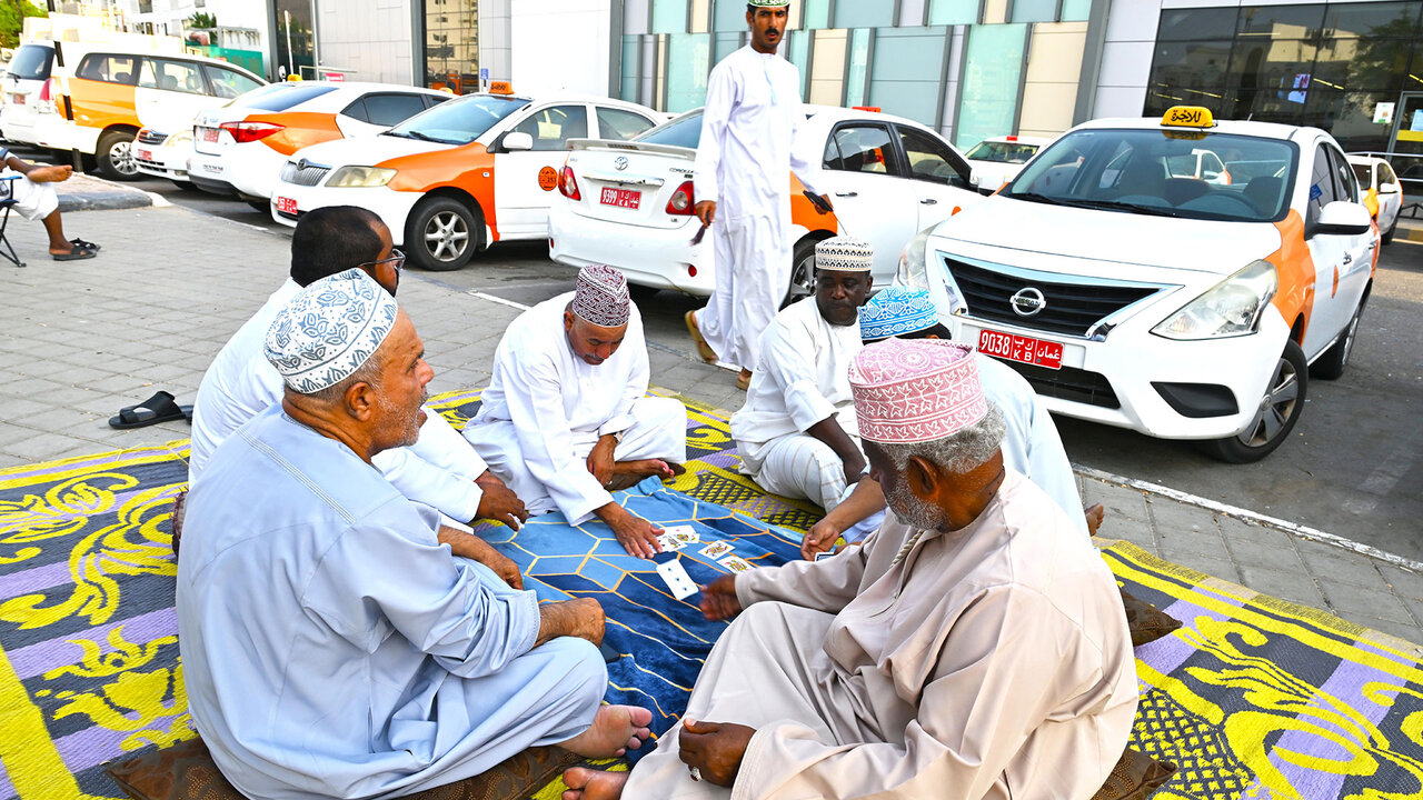 Des chauffeurs de taxis 