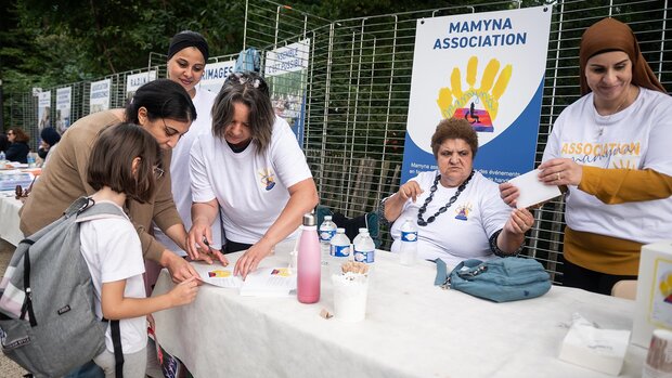 Le stand de l'association Mamyna