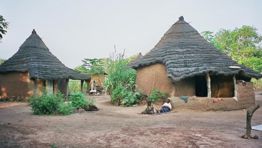 Maison traditionnelle à Loropéni.