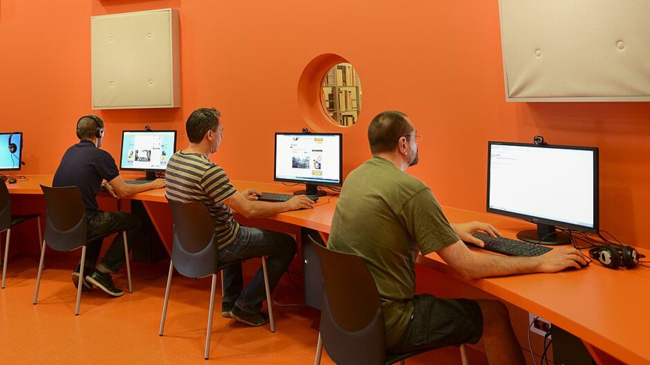 La Lucarne, salle aménagée en espace numérique en 2016
