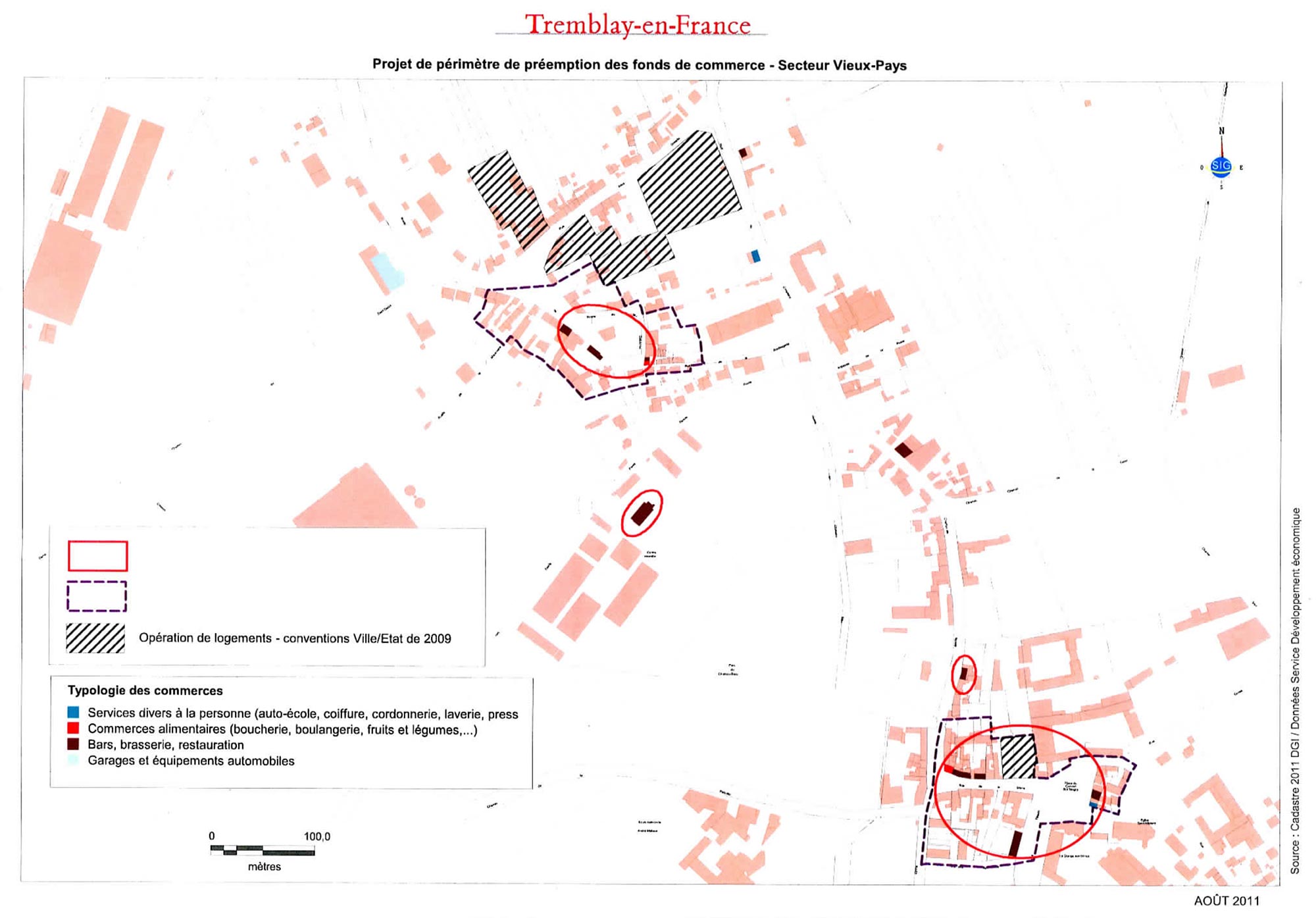 Carte périmètre de sauvegarde du commerce et de l’artisanat de proximité - Quartier du Vieux-Pays - Agrandir l'image, . 0octets (fenêtre modale)